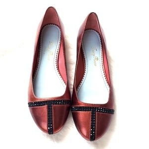 Tracy Reese Metallic Flats